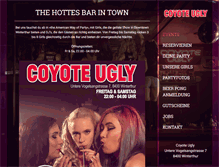 Tablet Screenshot of coyoteugly.ch